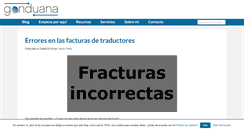 Desktop Screenshot of gonduana.com